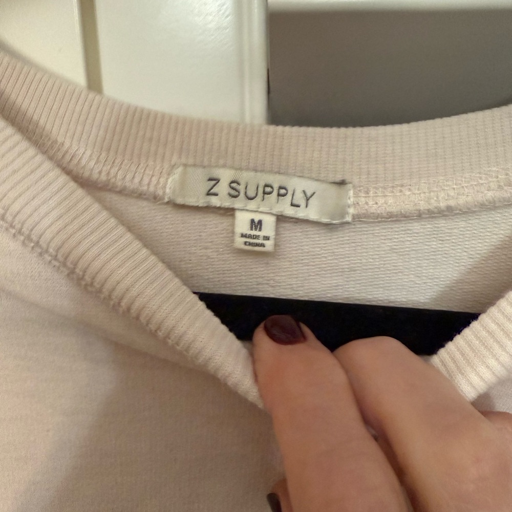 Z Supply Weekender Cream Sweatshirt